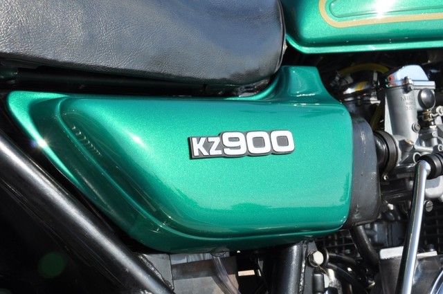 Kawasaki KZ900 side panel. Photograph courtesy of Indian Motorcycles of Chicago